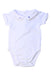 A White Short Sleeve Bodysuits from Jacadi in size 3-6M for boy. (Front View)