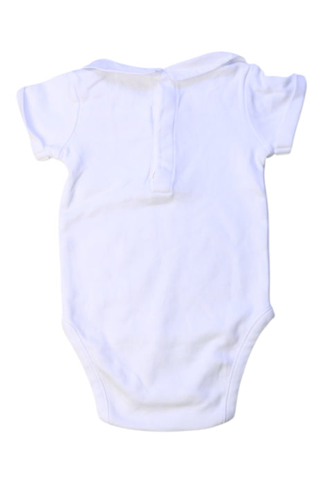 A White Short Sleeve Bodysuits from Jacadi in size 3-6M for boy. (Back View)