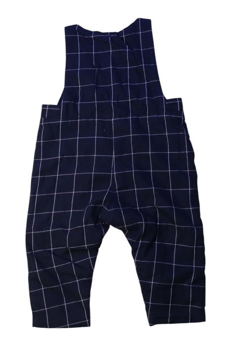 A Navy Long Overalls from Jacadi in size 3-6M for boy. (Back View)