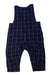 A Navy Long Overalls from Jacadi in size 3-6M for boy. (Back View)