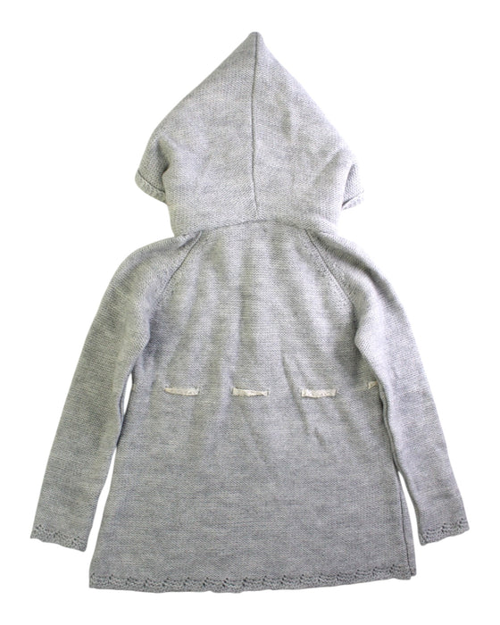 A Grey Coats from Nanos in size 6T for girl. (Back View)