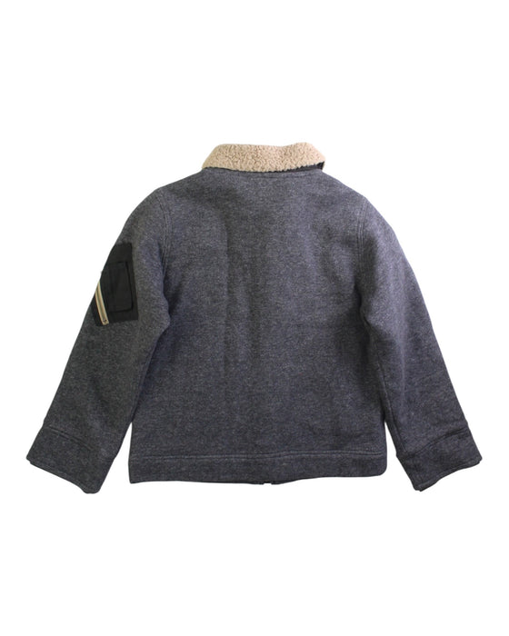 A Grey Lightweight Jackets from Burberry in size 5T for boy. (Back View)