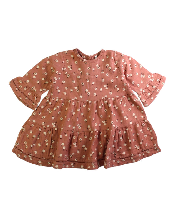 A Pink Long Sleeve Dresses from Quincy Mae in size 18-24M for girl. (Front View)