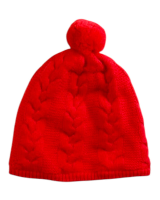 A Red Winter Hats from Jacadi in size 6-12M for neutral. (Front View)