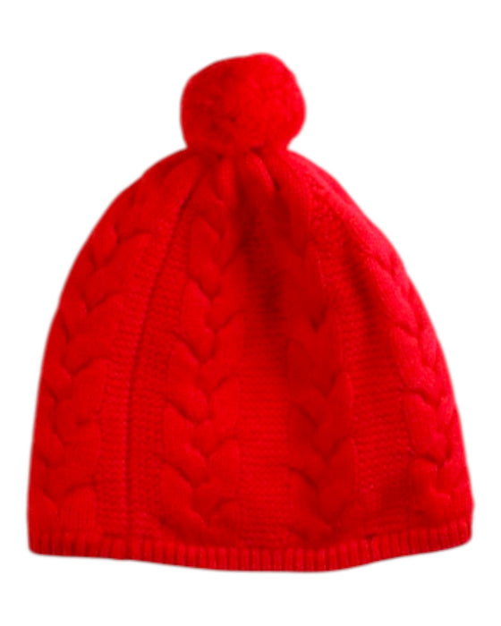 A Red Winter Hats from Jacadi in size 6-12M for neutral. (Back View)