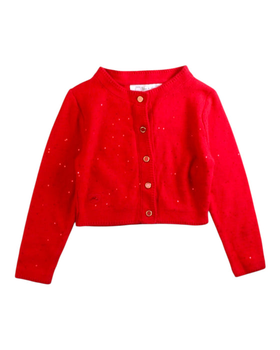 A Red Cardigans from Chateau de Sable in size 3T for girl. (Front View)