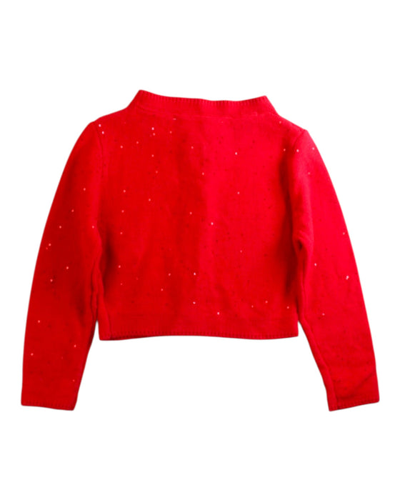 A Red Cardigans from Chateau de Sable in size 3T for girl. (Back View)