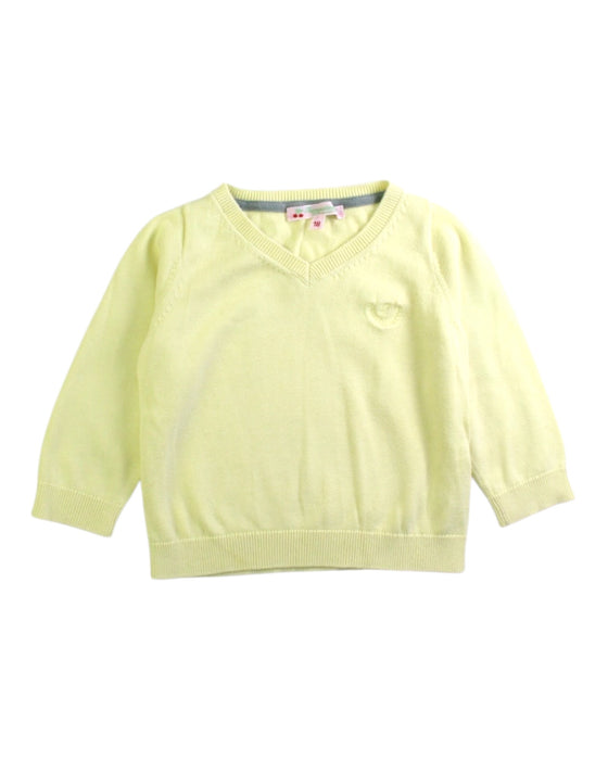 A Yellow Long Sleeve Tops from Bonpoint in size 12-18M for boy. (Front View)