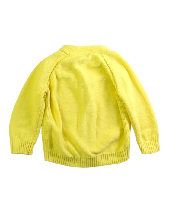 A Yellow Cardigans from Seed in size 3-6M for neutral. (Back View)