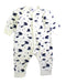 A White Onesies from Petit Bateau in size 3-6M for boy. (Front View)