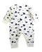 A White Onesies from Petit Bateau in size 3-6M for boy. (Back View)