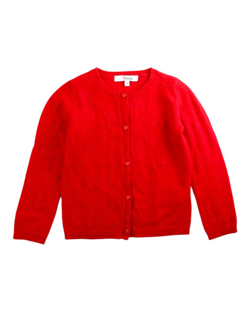 A Red Cardigans from Bonpoint in size 3T for girl. (Front View)