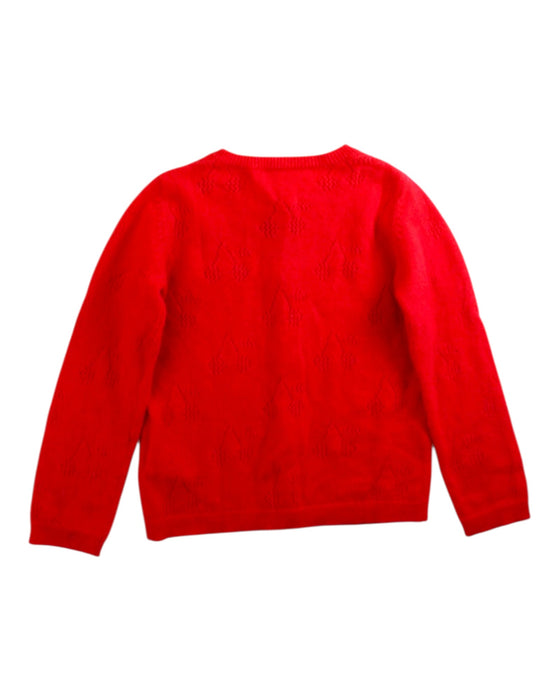 A Red Cardigans from Bonpoint in size 3T for girl. (Back View)