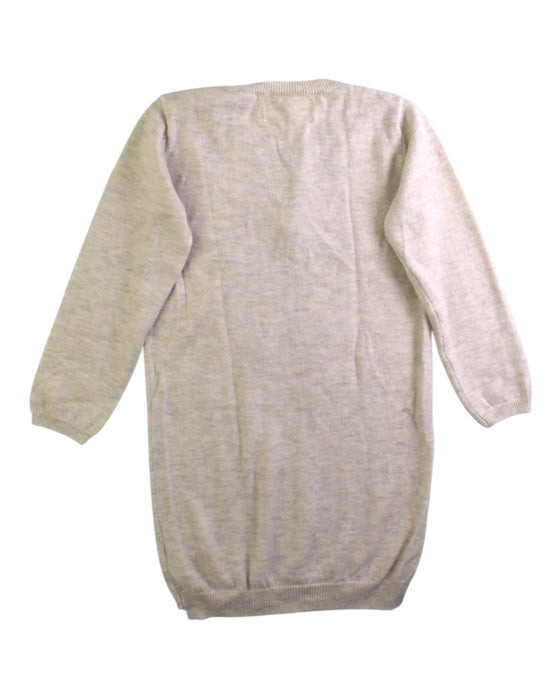 A Beige Sweater Dresses from Zadig & Voltaire in size 4T for girl. (Back View)