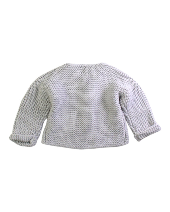 A Grey Cardigans from Petit Bateau in size 0-3M for neutral. (Back View)