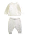 A White Pants Sets from Jacadi in size 6-12M for boy. (Front View)