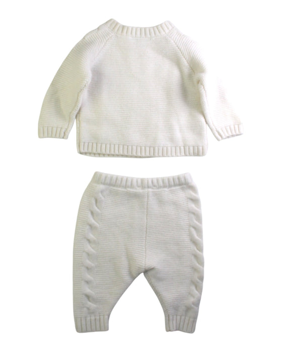 A White Pants Sets from Jacadi in size 6-12M for boy. (Back View)