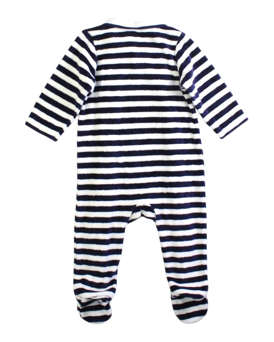A Navy Onesies from Jacadi in size 6-12M for boy. (Back View)