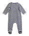 A Navy Onesies from Jacadi in size 6-12M for boy. (Back View)