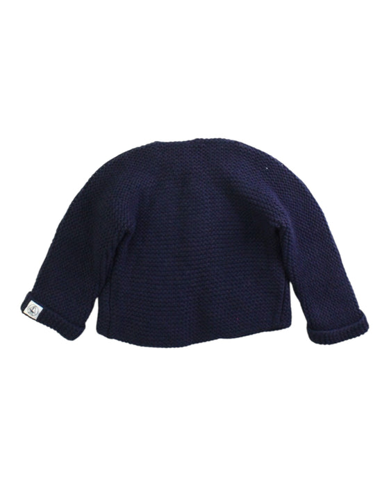 A Navy Cardigans from Petit Bateau in size 6-12M for neutral. (Back View)