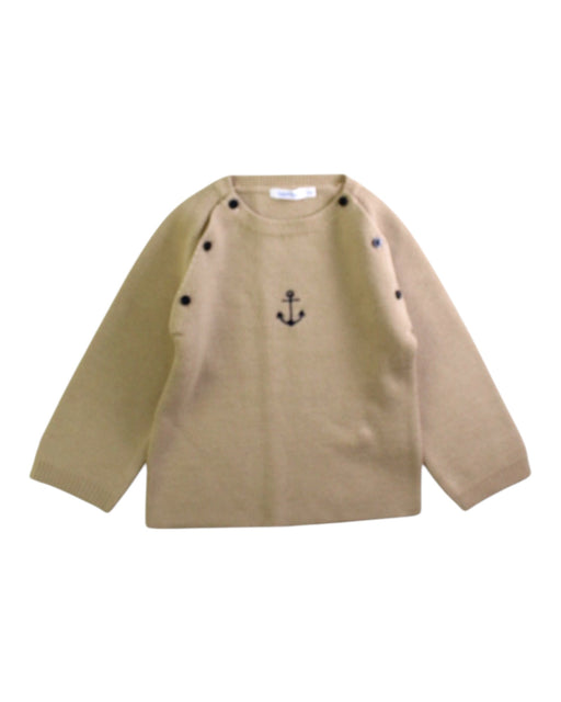 A Beige Knit Sweaters from Bout'Chou in size 6-12M for boy. (Front View)