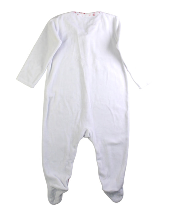 A White Onesies from The Little White Company in size 12-18M for girl. (Back View)