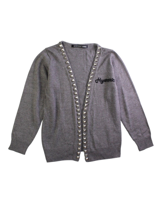 A Grey Cardigans from Hysteric Mini in size 2T for girl. (Front View)