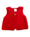 A Red Vests from Seed in size 0-3M for girl. (Front View)