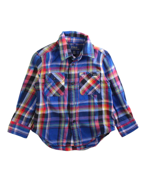A Multicolour Long Sleeve Shirts from Polo Ralph Lauren in size 2T for boy. (Front View)