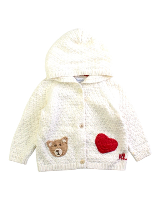 A White Cardigans from Ralph Lauren in size 3-6M for girl. (Front View)