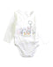 A White Long Sleeve Bodysuits from Stella McCartney in size 3-6M for neutral. (Front View)