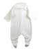 A White Onesies from Petit Bateau in size 0-3M for boy. (Back View)
