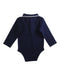 A Navy Long Sleeve Bodysuits from Jacadi in size 18-24M for boy. (Back View)