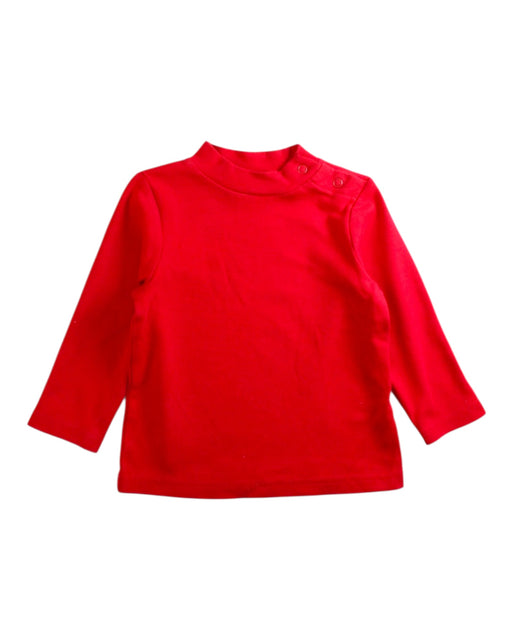 A Red Long Sleeve Tops from Mides in size 12-18M for neutral. (Front View)