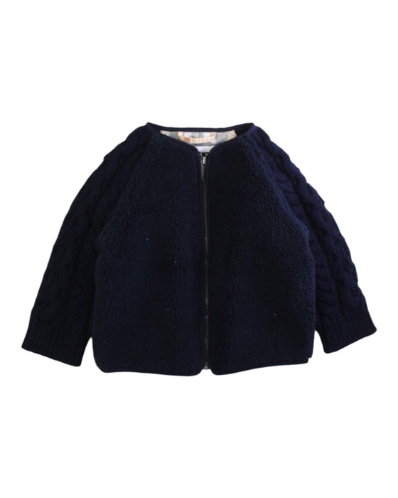 A Navy Lightweight Jackets from Burberry in size 6-12M for neutral. (Front View)