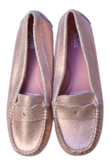 A Beige Loafers & Moccasins from Jacadi in size 9Y for girl. (Back View)