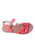 A Pink Sandals from Jacadi in size 11Y for girl. (Front View)
