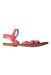 A Pink Sandals from Jacadi in size 5T for girl. (Front View)