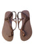 A Brown Flip Flops from Havaianas in size 10Y for girl. (Back View)