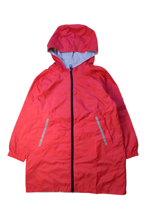 A Red Coats from Petit Bateau in size 6T for girl. (Front View)