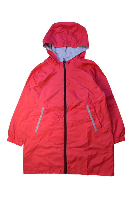 A Red Coats from Petit Bateau in size 6T for girl. (Front View)