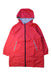 A Red Coats from Petit Bateau in size 6T for girl. (Front View)