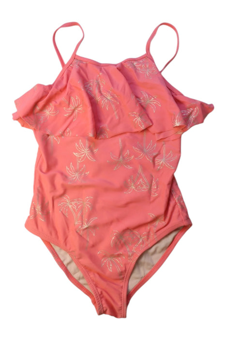 A Pink Swimsuits from Tea in size 10Y for girl. (Front View)
