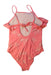 A Pink Swimsuits from Tea in size 10Y for girl. (Back View)