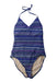 A Blue Swimsuits from Tea in size 10Y for girl. (Front View)
