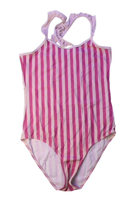 A Pink Swimsuits from Petit Bateau in size 10Y for girl. (Front View)