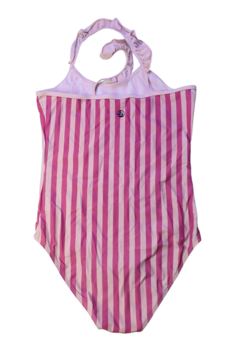 A Pink Swimsuits from Petit Bateau in size 10Y for girl. (Back View)