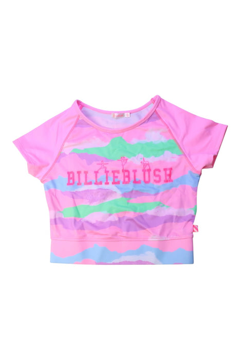 A Pink Rash Guards from Billieblush in size 12Y for girl. (Front View)