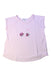 A Pink Short Sleeve Tops from Bonpoint in size 6T for girl. (Front View)