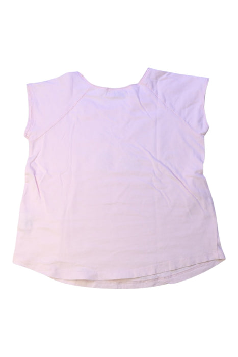 A Pink Short Sleeve Tops from Bonpoint in size 6T for girl. (Back View)